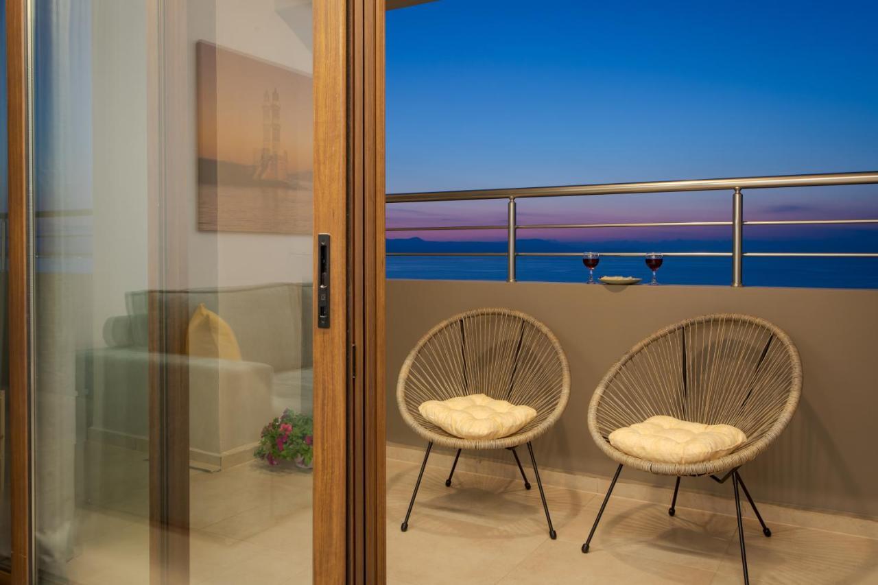 Overview Chania With Sea View And Amazing Sunset Exterior photo
